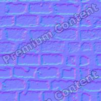 seamless wall bricks normal mapping 0002